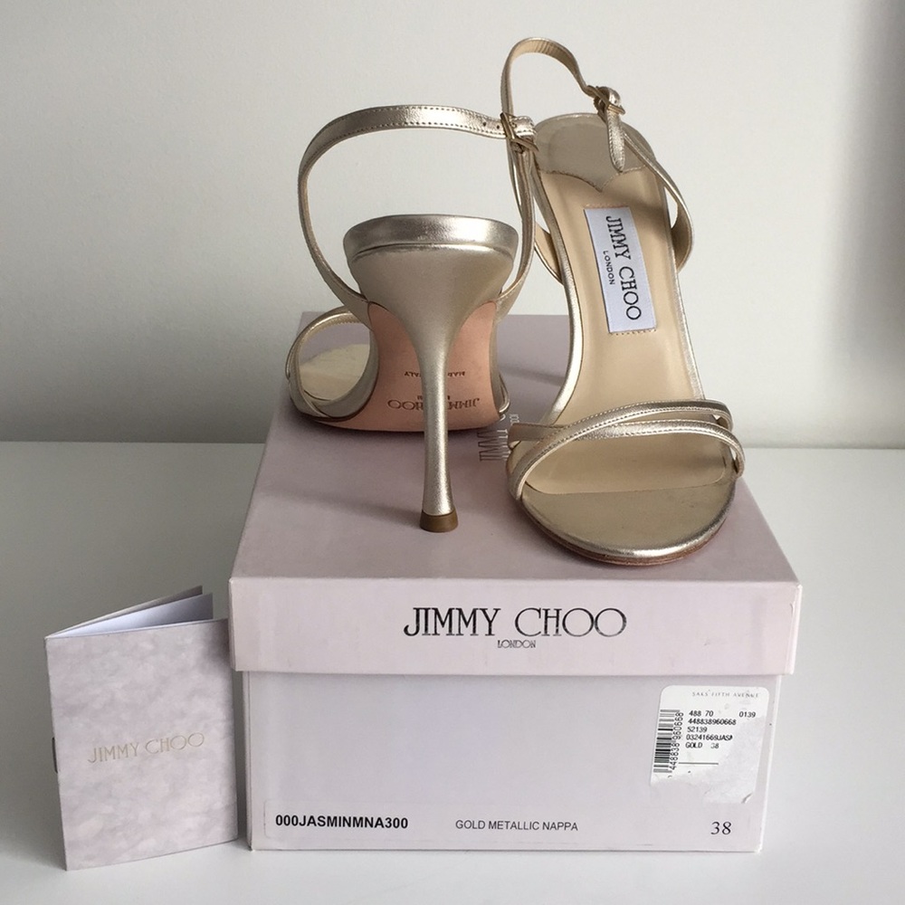 Jimmy Choo Nappa Leather Jasmine Sandals